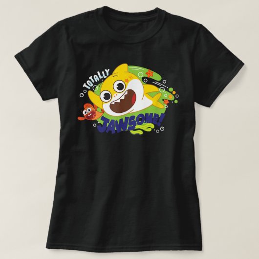T-shirt Baby Shark Totalement Jawsome (Design devant)