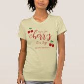 T-shirt Baby shower cerises (Devant)