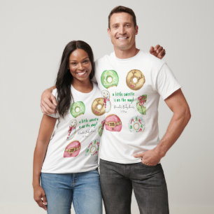 T-shirt Baby shower cookies de Noël et donuts