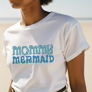 T-shirt Baby shower de maman Mermaid Beach