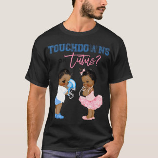 T-shirt Baby shower De Révélation De Sexe Touchdown Ou Tut