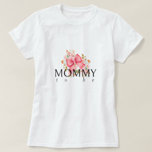 T-shirt Baby shower Floral Bow rose