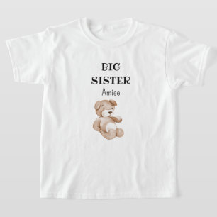 T-shirt Baby Shower Grande Sœur Enfants-Jeunes et Bébé+Tou