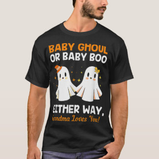 T-shirt Baby shower Grandma Halloween Gender Reveal Booy O