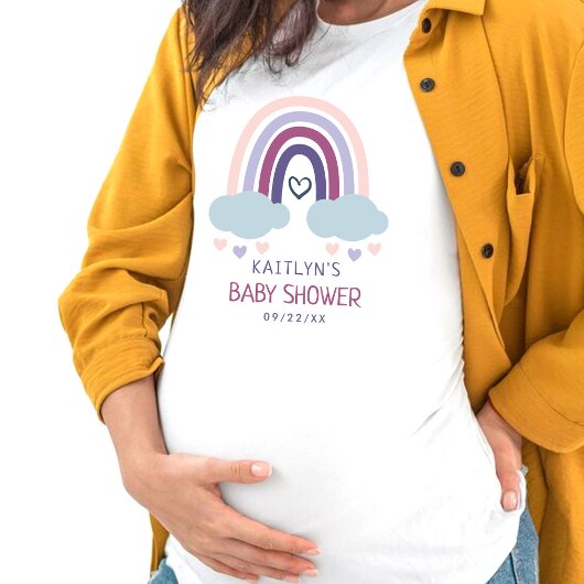 T-shirt Baby shower Little Rainbow