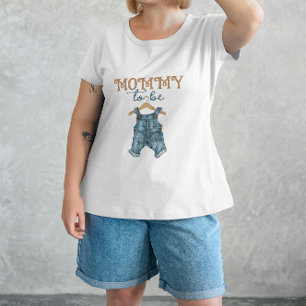 T-shirt Baby shower moderne Denim Boy Blue Jean