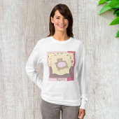 T-shirt Baby shower ours en peluche avec cercles rétro