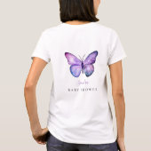 T-shirt Baby shower papillon Élégante maman à être (Dos)