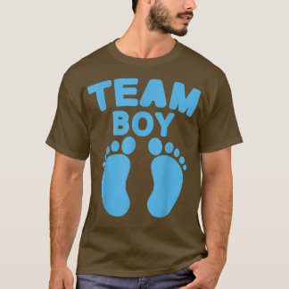 T-shirt Baby shower Team Boy Baby Party Empreintes Genre