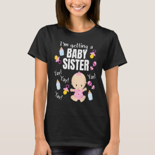 T-shirt Baby Sister révèle que j'ai une litt de baby-sitte