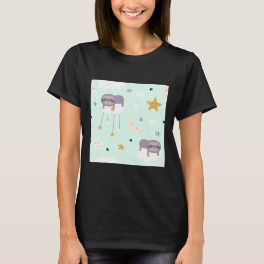 T-shirt Baby Sloth Star (Devant)