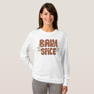 T-shirt Baby Spice Style Rétro Floral Automne