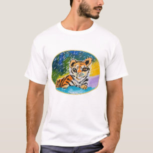 T-shirt Baby Tiger "Art by Kids"