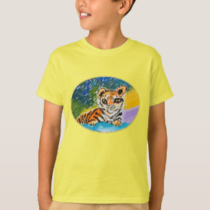 T-shirt Baby Tiger "Art by Kids"