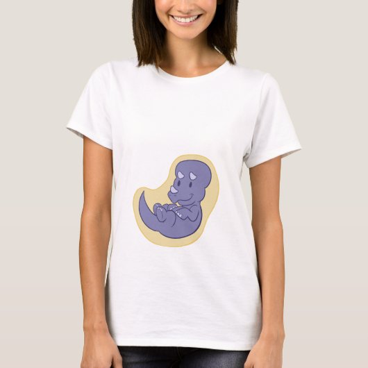 T-shirt Baby Triceratops Maternité Chemise (Devant)
