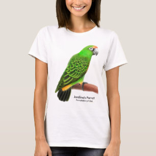 T-shirt Babydoll de dames de perroquet de Jardines