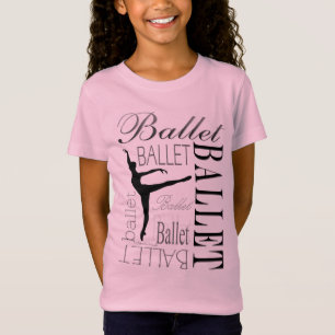 T-Shirt Babydoll T - arabesque de filles de ballet