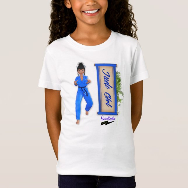 T-Shirt Babydoll T de "fille de judo" de Scolletta (Devant)