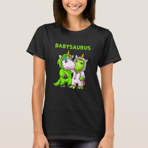 T-shirt Babysaurus Père Avec Fils Bébé Ou Fille Partenaire