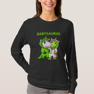 T-shirt Babysaurus Père Avec Fils Bébé Ou Fille Partenaire