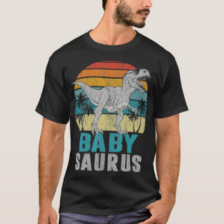 T-shirt Babysaurus T Rex Dinosaur Bébé Saurus Pères