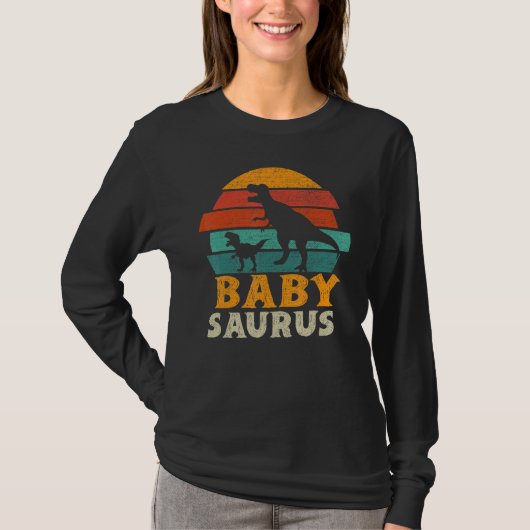 T-shirt Babysaurus Trex Dinosaur bébé Saurus Famil (Devant)