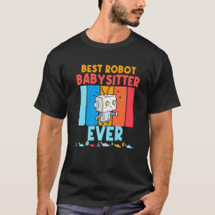 T-shirt Babysitting Est Magnifique Babysitter Robot Boys G