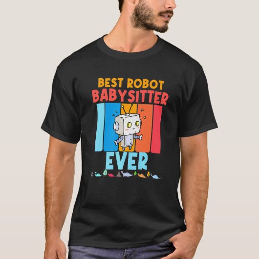 T-shirt Babysitting Est Magnifique Babysitter Robot Boys G (Devant)