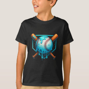 T-shirt Bac De Baseball Pour Les Garçons Crème De Glace Dé
