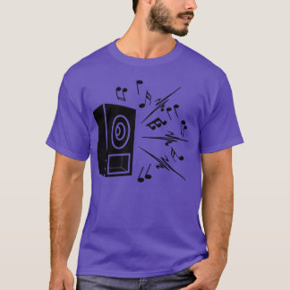 T-shirt Bac de musique avec musique forte montrant des ami