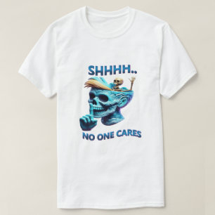 T-shirt Bac Graphique Moteur Silent Avec Message Sassy