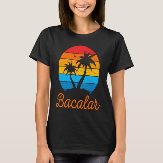 T-shirt Bacalar Mexico Family Vacation Beach Tropical (Devant)