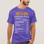 T-shirt Baccalauréat En Sciences En Infirmière Nurse Nutri<br><div class="desc">Baccalauréat En Sciences Infirmières Infirmières Données nutritionnelles 108.</div>