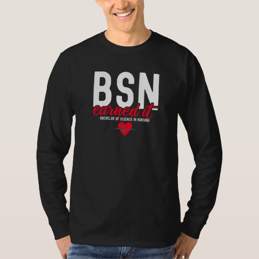 T-shirt Baccalauréat En Sciences Infirmières Bsn Rn L'A Ga (Devant)