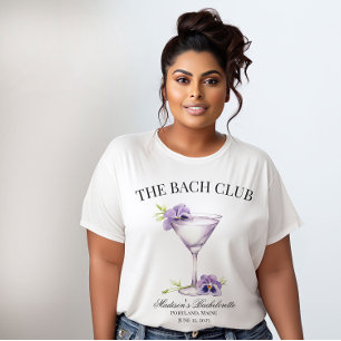 T-shirt Bach Club Purple Cocktail Girls Trip Personnalisab
