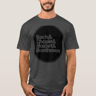 T-shirt Bach et Chopin et Mozart et Beethoven