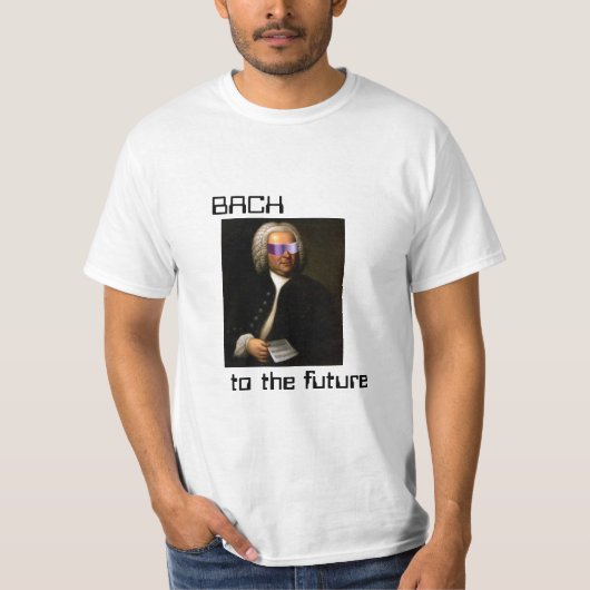 T-shirt Bach to the future (Devant)