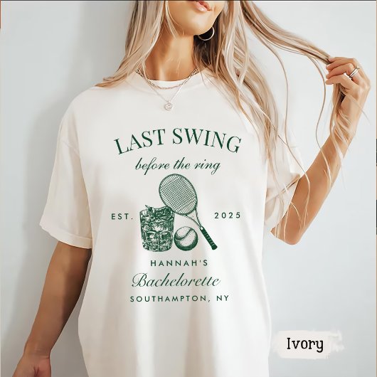 T-shirt Bache Green Dernier Swing Avant Le Ring Tennis