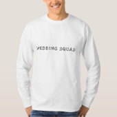 T-shirt Bachelier de l'équipe mariage à manches longues (Devant)