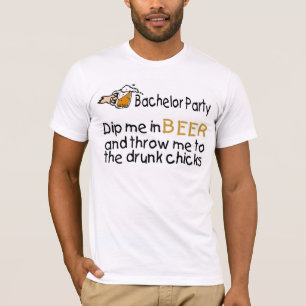 T-shirt Bachelor Party Plongez-Moi Dans La Bière