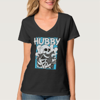 T-shirt Bachelor Party Skeleton Drinking Coffee New Husban