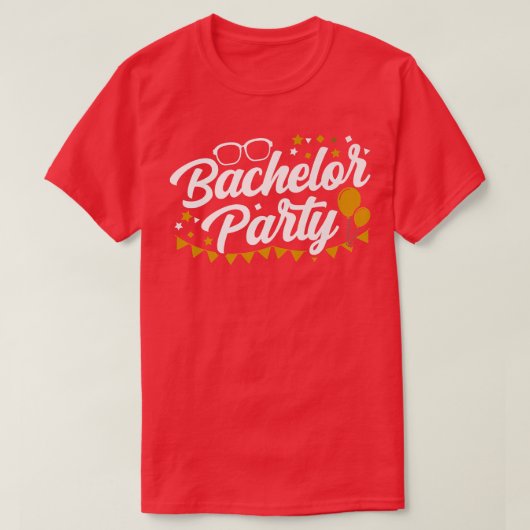 T-shirt Bachelor Party Team Bride Groom (Design devant)