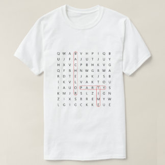 T-shirt Bachelor Party Word Recherche Amusants Mariage Gro