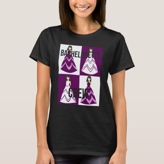 T-shirt Bachelorette Crew bride evening bechlorette party  (Devant)