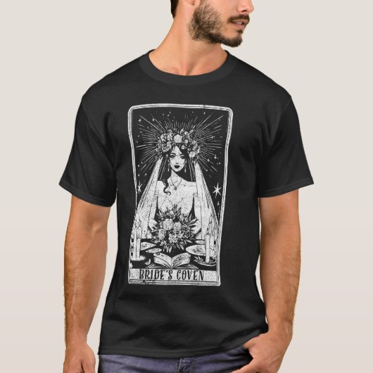 T-shirt Bachelorette de la mariée Tee Bride Tarot C (Devant)