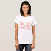 T-shirt Bachelorette de l'équipe de mariée Super rétro des (Devant entier)