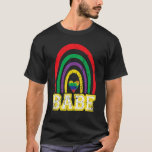 T-shirt Bachelorette de mariée Vintage de Babe Arc en ciel<br><div class="desc">Babe Arc-en-ciel Vintage mariée Bridesmaid Bachelorette</div>