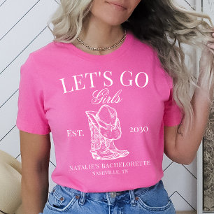 T-shirt Bachelorette de Nashville personnalisée Club socia