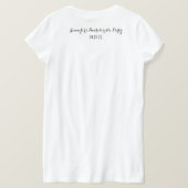 T-shirt Bachelorette Hen Bridal Nom du parti Titre Mariée (Design dos)