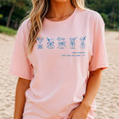 T-shirt Bachelorette Martini Bleu